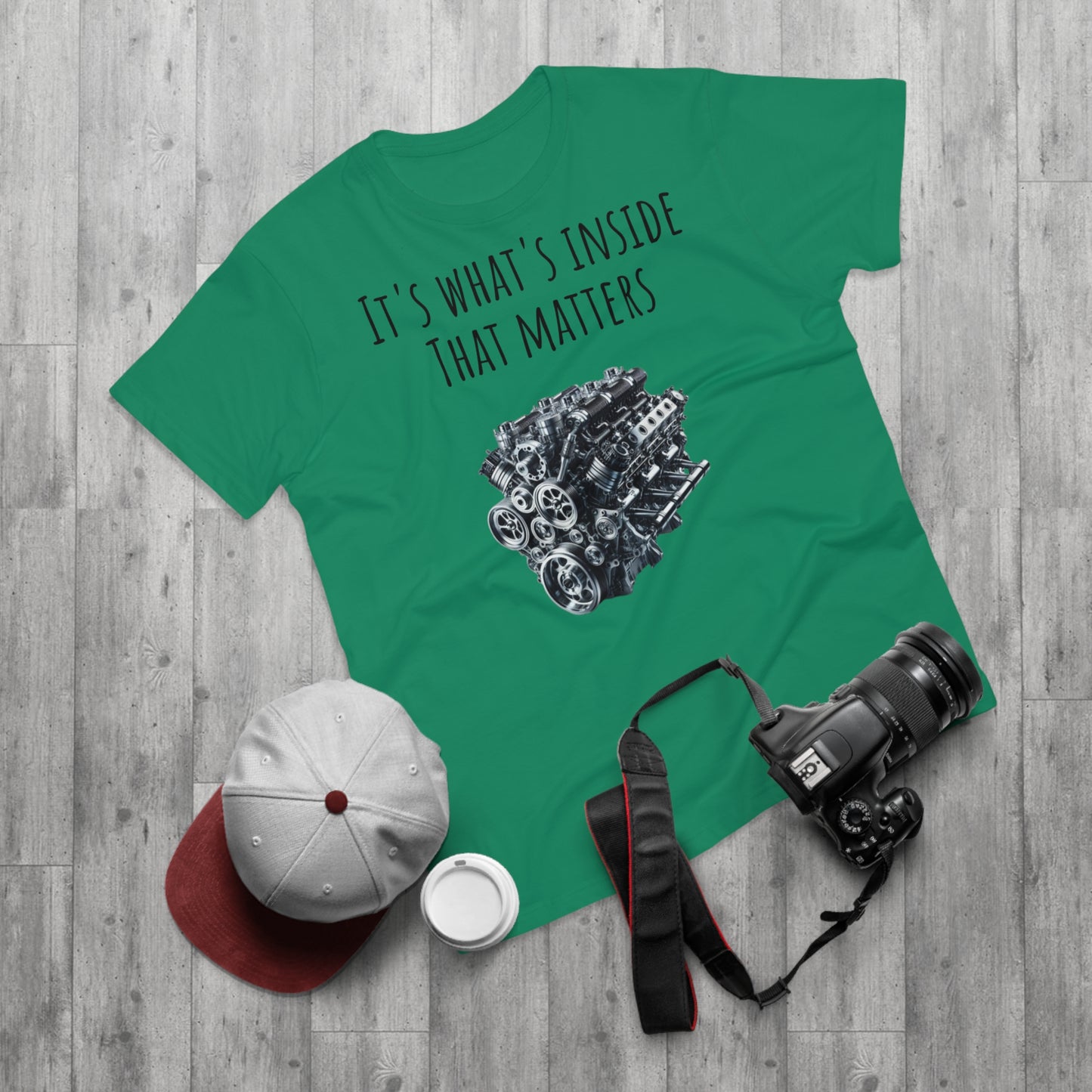 Men's T-Shirt - "It's What's Inside That Matters" - Perfect for Car Enthusiasts