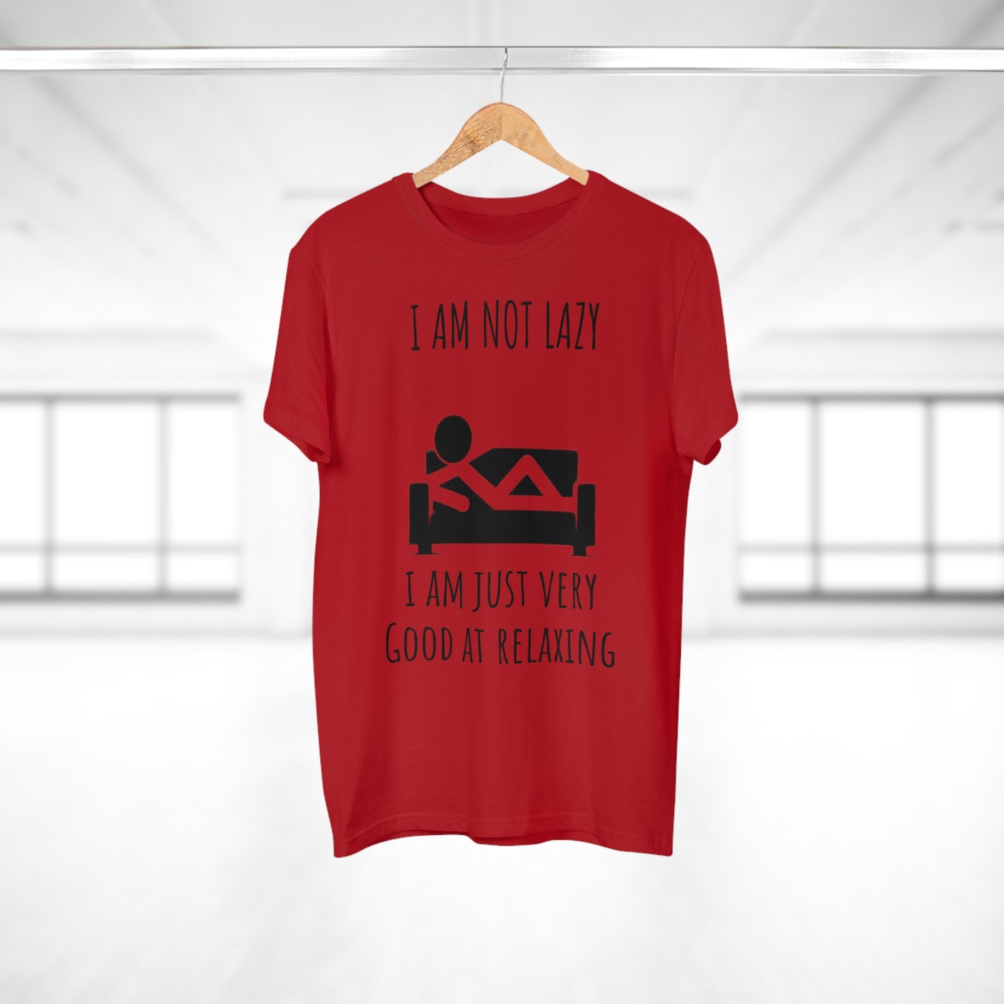 Funny Men's Relaxation T-Shirt - I Am Not Lazy, Just Good at Relaxing