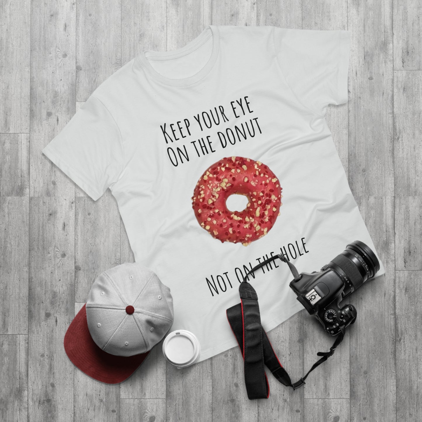 Funny Men T-Shirt – Keep Your Eye On The Donut