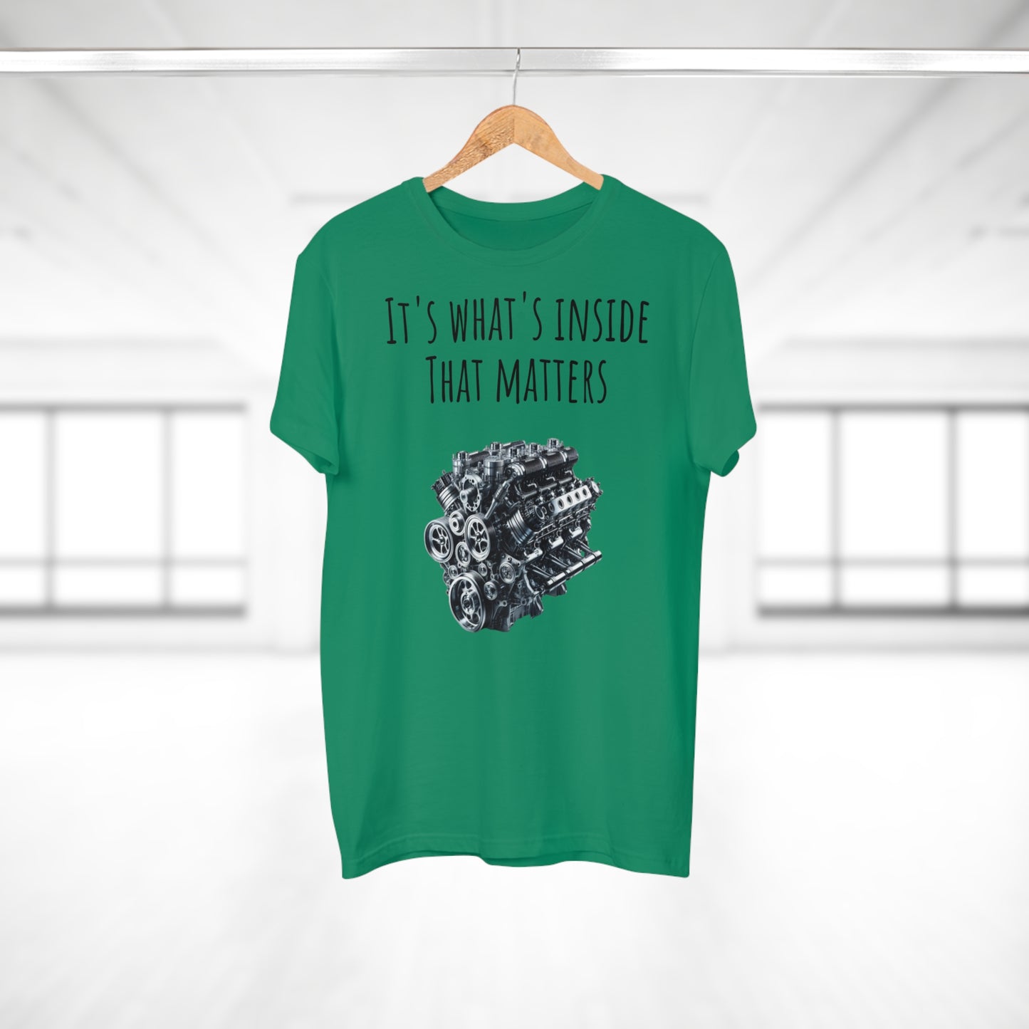 Men's T-Shirt - "It's What's Inside That Matters" - Perfect for Car Enthusiasts