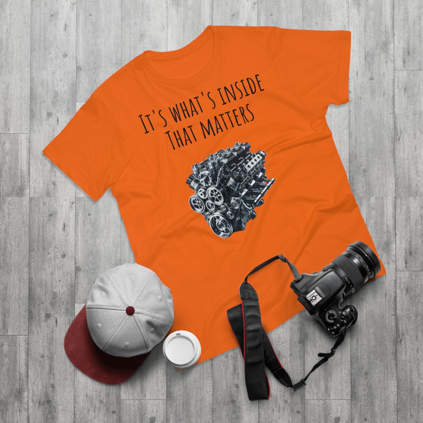 Men's T-Shirt - "It's What's Inside That Matters" - Perfect for Car Enthusiasts