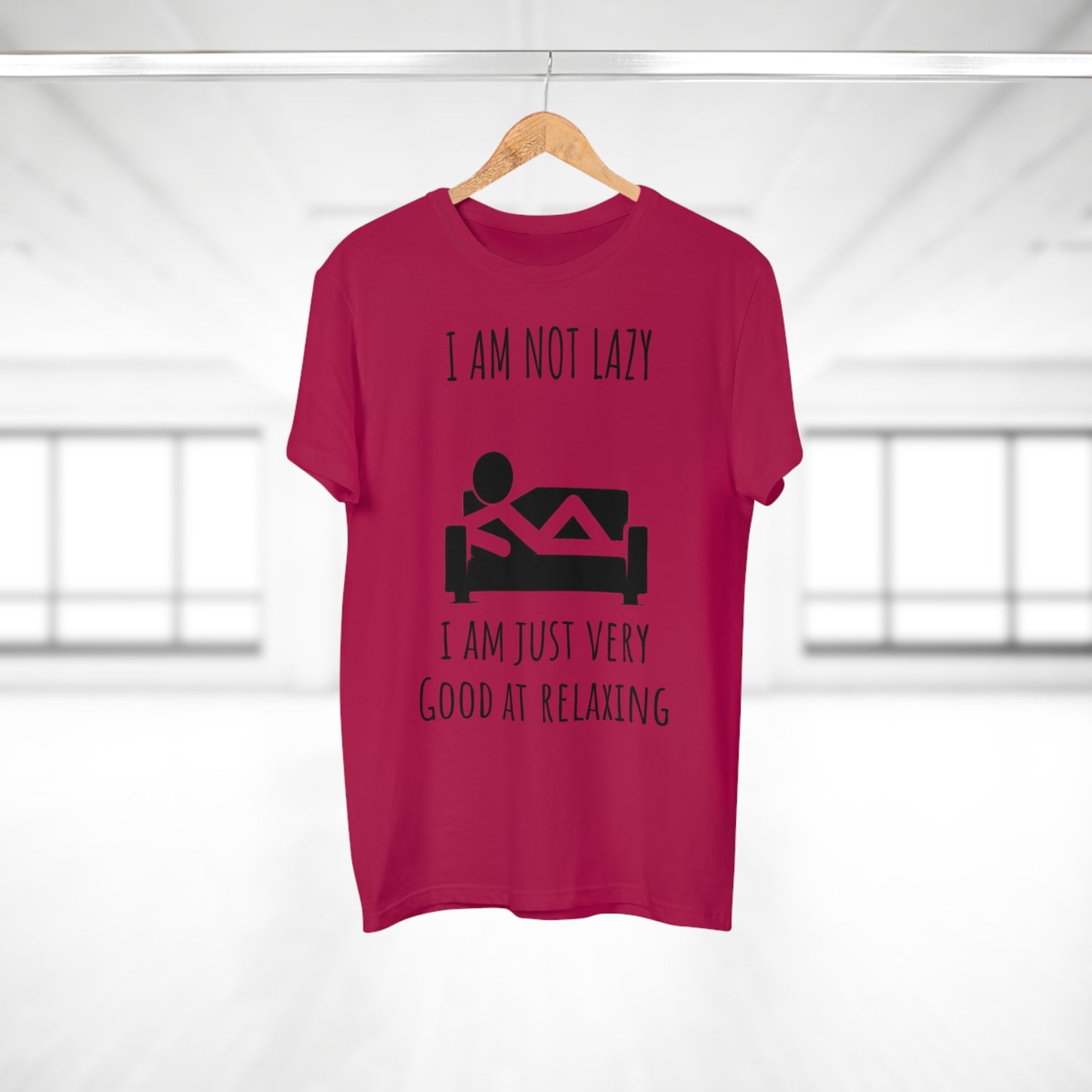 Funny Men's Relaxation T-Shirt - I Am Not Lazy, Just Good at Relaxing