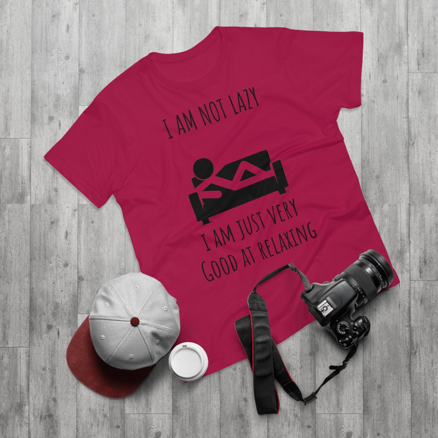 Funny Men's Relaxation T-Shirt - I Am Not Lazy, Just Good at Relaxing