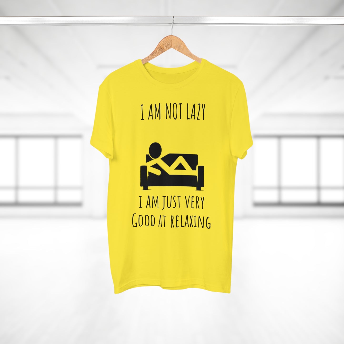 Funny Men's Relaxation T-Shirt - I Am Not Lazy, Just Good at Relaxing