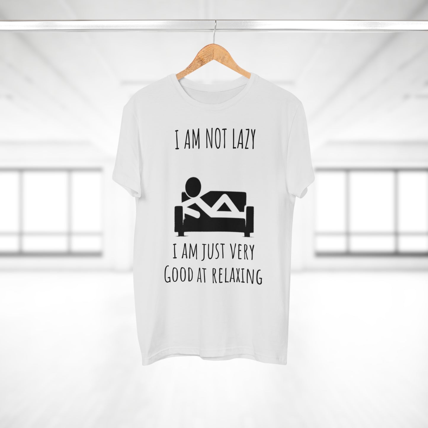 Funny Men's Relaxation T-Shirt - I Am Not Lazy, Just Good at Relaxing